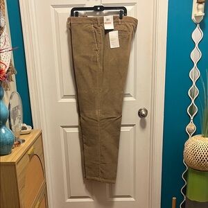 Perry Ellis Men's Tan Corduroy Pants